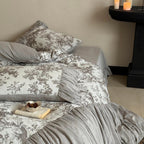 Heritage Meadow Toile Ruched Bedding Set