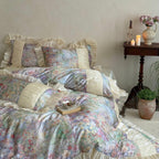 Roseveil Garden Ruched & Ruffle Tencel Bedding Set