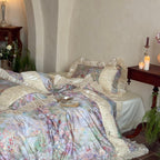 Roseveil Garden Ruched & Ruffle Tencel Bedding Set