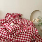 Sweet Gingham Ruffle Bedding
