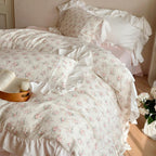 Blossom Puff Ruffle Muslin Bedding Set