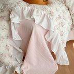 Blossom Puff Ruffle Muslin Bedding Set