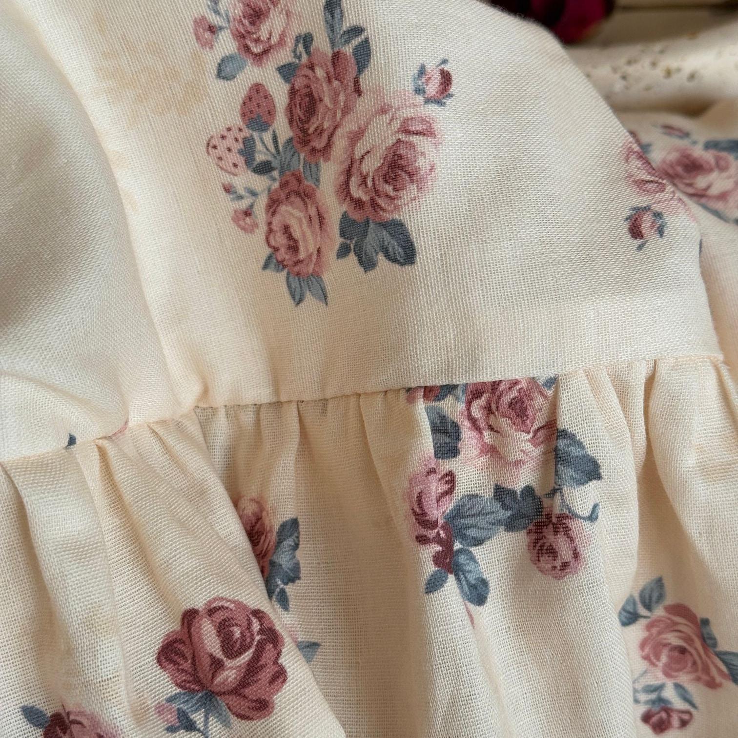 Blush Meadow Ruffle Muslin Gauze Bedding Set