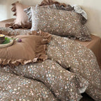 Autumn Meadow Ruffle Muslin Gauze Bedding Set