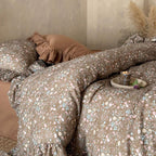 Autumn Meadow Ruffle Muslin Gauze Bedding Set