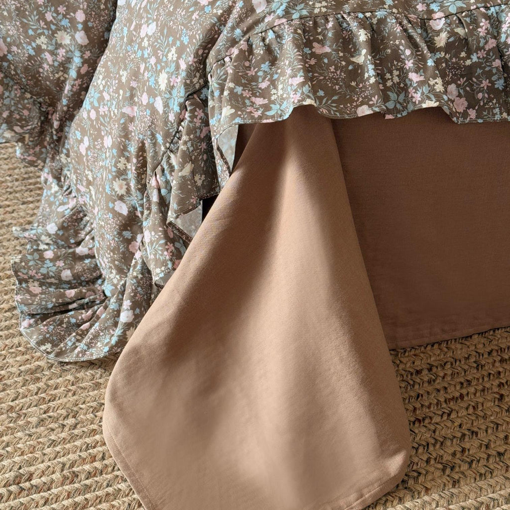 Autumn Meadow Ruffle Muslin Gauze Bedding Set