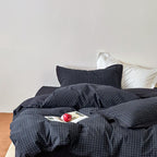 Midnight Whisper Square Jacquard Duvet Cover