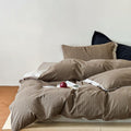 Driftwood Whisper Square Jacquard Duvet Cover
