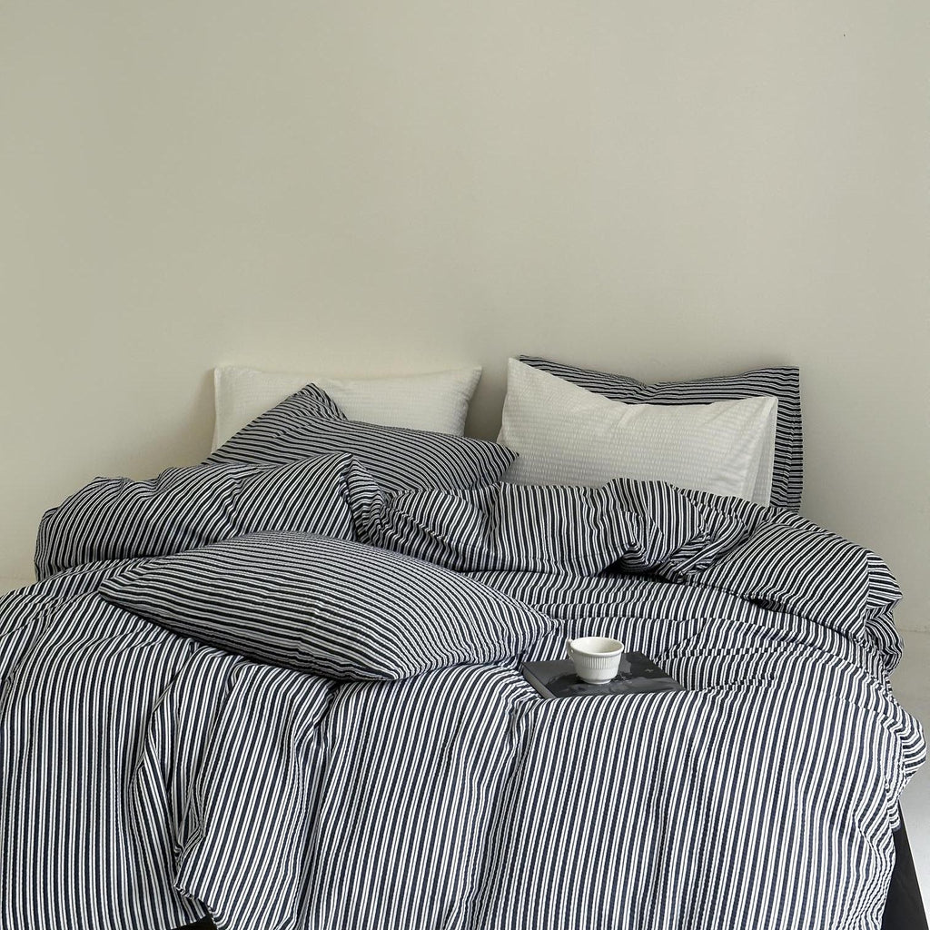 Harbor Breeze Stripe Seersucker Duvet Cover