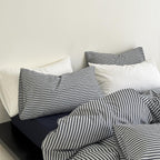 Harbor Breeze Stripe Seersucker Duvet Cover