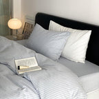 Frostline Stripe Seersucker Duvet Cover