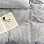 Frostline Stripe Seersucker Duvet Cover
