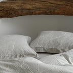 Glacier Vein Jacquard Cotton Bedding Set - Mist Grey