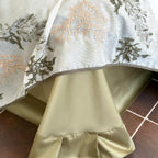 Sage Ruffle Embroidered Bedding Set